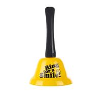 VABNEER Campana de Mano de Metal - Campanilla de Mesa para Hogar, Aula, Escuela y Eventos - Timbre de Recepción para Navidad, Oficina y Uso Comercial