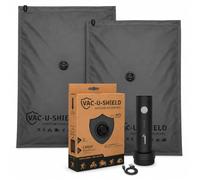 Vac-U-Shield 2 Bolsas de Vacío + Vac-U-Pump, Outdoor Viaje, Gris 86x60 cm