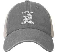 Vaca Amo A Mis Damas Gorra De Visera Ajustable Gorra Running Clásica Running Gorros para Exteriores Tenis Deportes