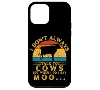 Vaca Animal Farming Moo Cute Cow Carcasa para iPhone 12 mini