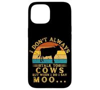 Vaca Animal Farming Moo Cute Cow Carcasa para iPhone 15