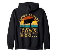 Vaca Animal Farming Moo Cute Cow Sudadera con Capucha