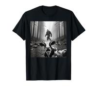 Vaca asustada Selfie Bigfoot Meme Sasquatch Cryptid Humor Camiseta