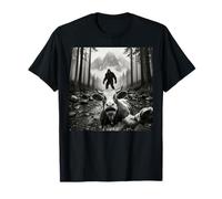 Vaca asustada Selfie Bigfoot Meme Sasquatch Cryptid Humor Camiseta