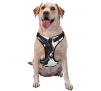 Vaca con una Flor de Margarita,Arnés para Mascotas, arnés Reflectante Ajustable para Perros,M