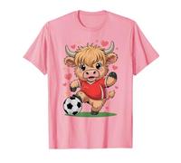 Vaca de fútbol Kawaii Just Girl Who Loves Highland Heifer Camiseta