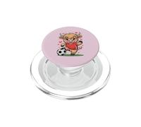 Vaca de fútbol Kawaii Just Girl Who Loves Highland Heifer Farm PopSockets PopGrip para MagSafe