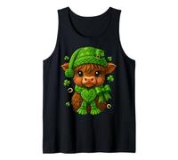 Vaca de Las Tierras Altas Día de San Patricio Saint Pattys Highland Heifer Camiseta sin Mangas