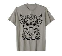 Vaca De Las Tierras Altas Escocés Linda Vaca Peluda Gran Camiseta