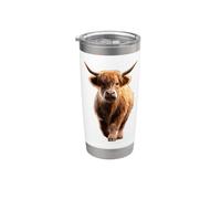 Vaca de las Tierras Altas Highland Cow Ganadero Vacas Vaso térmico de acero inoxidable de doble pared