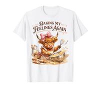 Vaca de Las Tierras Altas Horneando Mis Sentimientos Camiseta