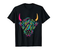 Vaca de Las Tierras Altas I Vacas I Animales de Granja Vaca Camiseta gráfica económica