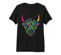 Vaca de Las Tierras Altas I Vacas I Animales de Granja Vaca Camiseta Premium