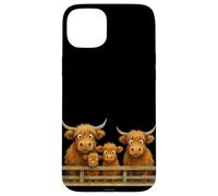 Vaca de Las Tierras Altas 'Las Bayas de Jengibre; Carcasa para iPhone 15 Plus