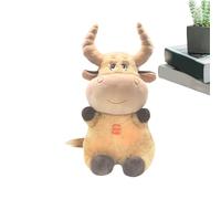 Vaca de peluche musical - Vaca de peluche musical, chupete para niños | Peluche con luz nocturna para canción de cuna musical - Exquisito peluche de vaca calmante con luz nocturna para cuna