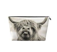Vaca Divertida de Las Tierras Altas, Bolsa de artículos de tocador Bolsa de Maquillaje Bolsa de cosméticos Bolsa de artículos de tocador de Viaje portátil
