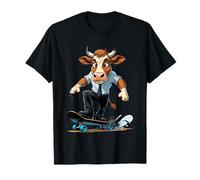 Vaca ejecutiva sobre monopatín Camiseta