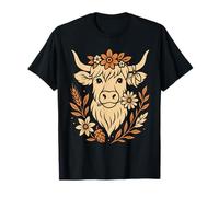 Vaca Highland con Lúpulo, Estilo Rústico de Montaña Camiseta