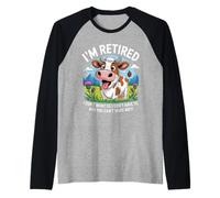 Vaca jubilada I'm Done You Can't Make Me Funny Humor Camiseta Manga Raglan
