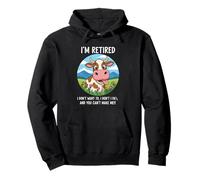 Vaca jubilada I'm Done You Can't Make Me Funny Humor Sudadera con Capucha