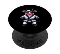Vaca Karate Fresca Arte Marcial Estilo PopSockets PopGrip Adhesivo