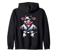 Vaca Karate Fresca Arte Marcial Estilo Sudadera con Capucha