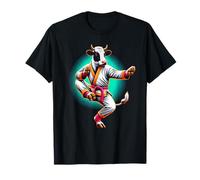 Vaca Karate Kick Punch Cute Funny Cool Martial Arts Cow Camiseta