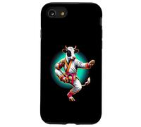 Vaca Karate Kick Punch Cute Funny Cool Martial Arts Cow Carcasa para iPhone SE (2020) / 7/8