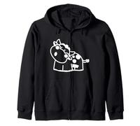 Vaca Kawaii Sudadera con Capucha