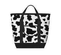 Vaca (Letra pequeña),Bolsas de almuerzo de gran capacidad, bolsa de mano térmica para mujeres, hombres, trabajo, picnic, viajes.