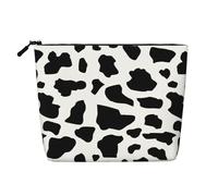 Vaca (Letra pequeña),Neceser de Maquillaje de imitación Lino, Neceser de Viaje portátil