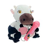 Vaca Lola con micrófono. La Granja de Zenón (Reig4936)