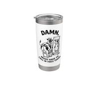 Vaca maldita tenga que llamar a thicc hoy Meme Vaso térmico de acero inoxidable de doble pared