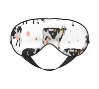 Vaca Manchada De Leche Vaca Negra, Cubreojos completos Antifaz bloqueador de luz Antifaz para dormir Antifaz suave con los ojos vendados Noche