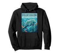Vaca Marina de Steller - Paleontología Sirenia Animal extinto Sudadera con Capucha