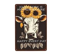 Vaca Porque El Asesinato Es Una Señal Incorrecta Pared Muestra Placa Decoración Cartel De Chapa Divertida Carteles De Pared De Metal para Tienda Taller Garaje