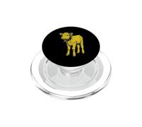 Vaca Rocker Punk Metal Rock and Roll Música Vaca PopSockets PopGrip para MagSafe