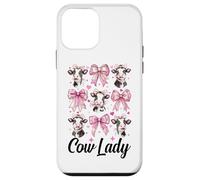 Vaca Señora Lechero Granjero Vaca Lácteos Granja Chica Mamá Coqueta Carcasa para iPhone 12 Mini