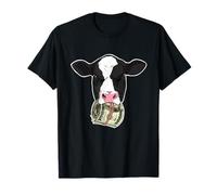 Vaca sosteniendo un Rollo de Dinero en su Boca Camiseta