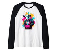 Vaca Streetwear Graffiti | Animal Hip Hop Camiseta Manga Raglan