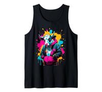 Vaca Streetwear Graffiti | Animal Hip Hop Camiseta sin Mangas