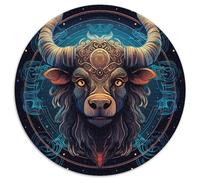 Vaca Totem Puzle Regalo Creativo Decoración Familiar 1000 Piezas Animales Rompecabezas Juguetes Desafiantes Juego De Habilidad para Adultos Y Niños 1000pcs (67.5x67.5cm)