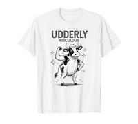 Vaca tremendamente ridícula, Divertida y Fuerte Que se flexiona Camiseta