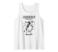 Vaca tremendamente ridícula, Divertida y Fuerte Que se flexiona Camiseta sin Mangas