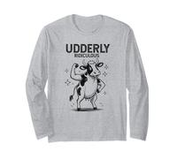 Vaca tremendamente ridícula, Divertida y Fuerte Que se flexiona Manga Larga