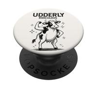 Vaca tremendamente ridícula, Divertida y Fuerte Que se flexiona PopSockets PopGrip Adhesivo