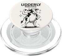 Vaca tremendamente ridícula, Divertida y Fuerte Que se flexiona PopSockets PopGrip para MagSafe