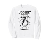 Vaca tremendamente ridícula, Divertida y Fuerte Que se flexiona Sudadera