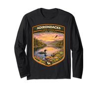 Vacaciones Adirondack New York Adirondacks Gift Lake Manga Larga