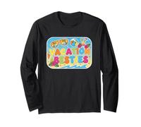 Vacaciones Besties Colorido Beach Cruise Holiday Design Manga Larga